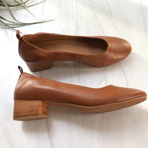 SUSINA Cognac Onica Leather Pump Size 9